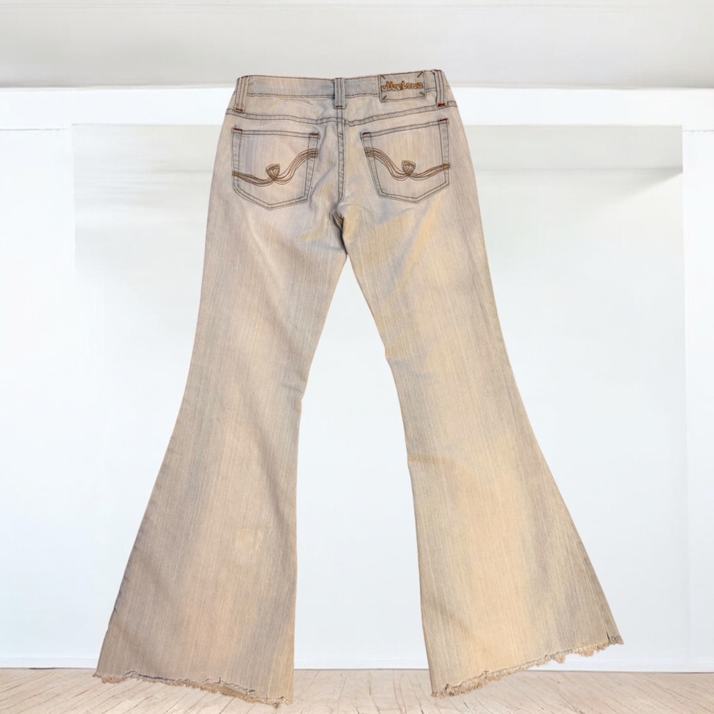 1217 Retro Ultralove Low Rise Super Flare Jeans 3R (27x31) Light Wash Stretch - Picture 9 of 14